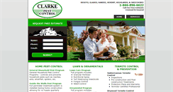 Desktop Screenshot of clarkepestcontrol.com