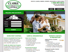 Tablet Screenshot of clarkepestcontrol.com